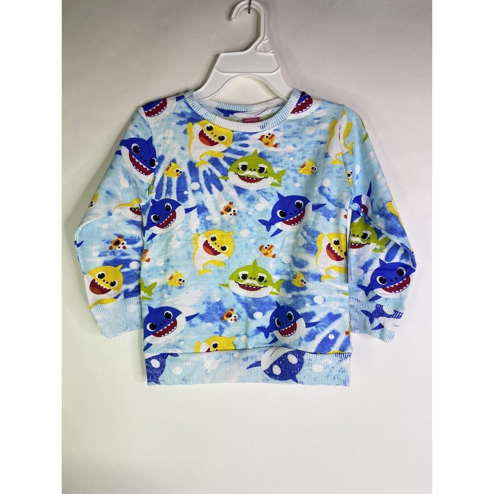 Pinkfong Baby Shark Daddy Grandpa Sweatshirt Long Sleeve Top Kids Boys Size 6